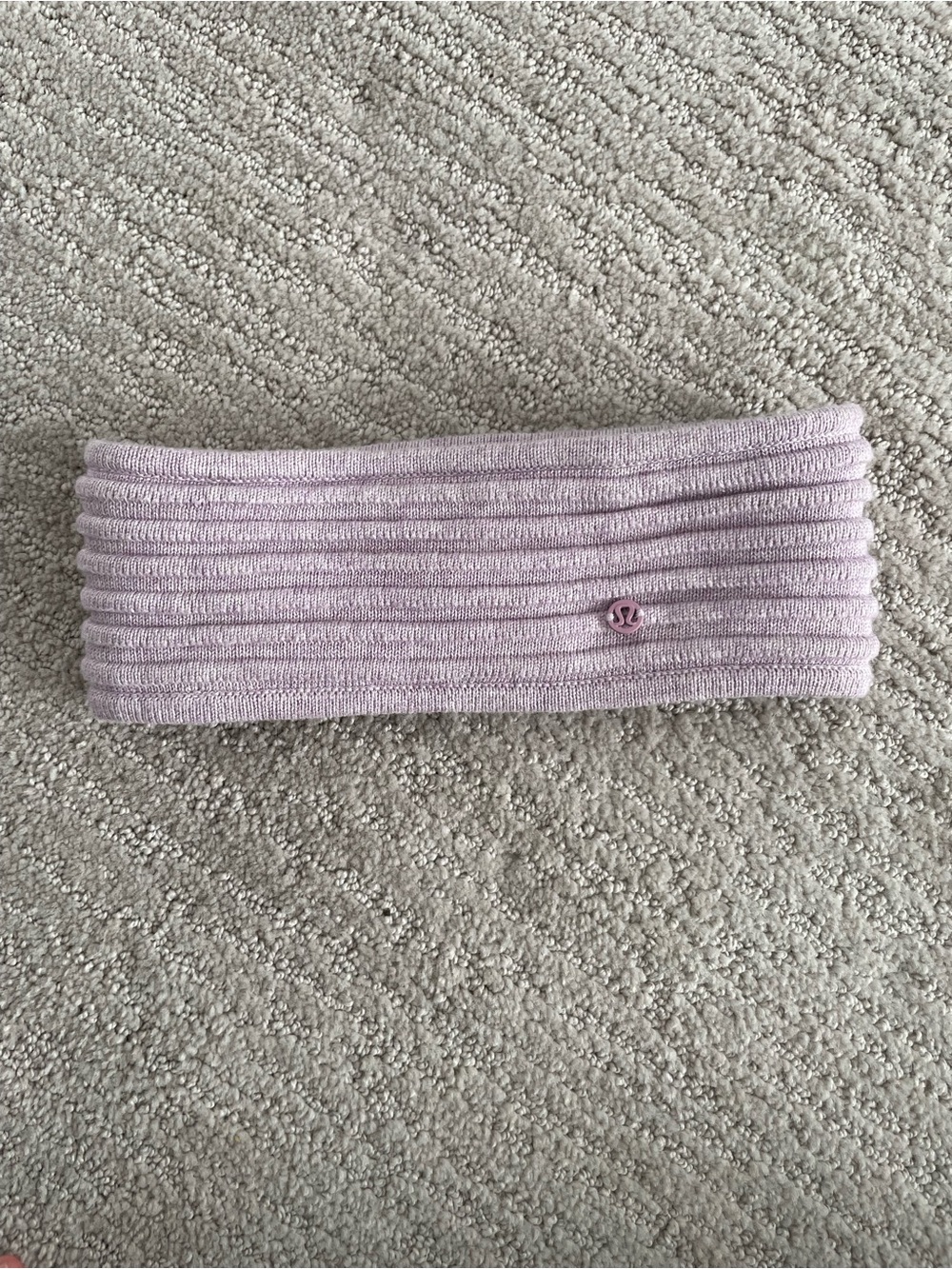 Lululemon Fuzzy Ear Warmer Headband Lilac Lavender One Size